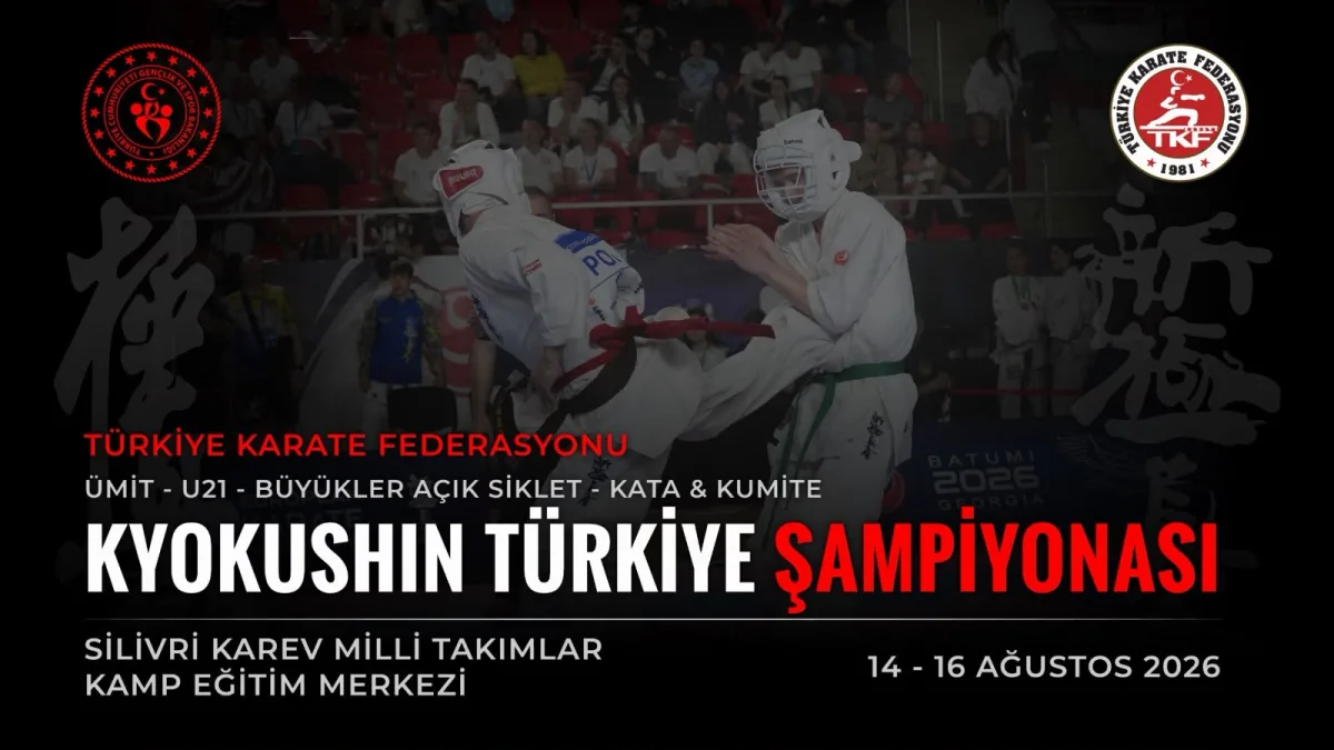 TÜRKİYE ÜMİT, U21, BÜYÜKLER AÇIK SİKLET KYOKUSHIN ŞAMPİYONASI